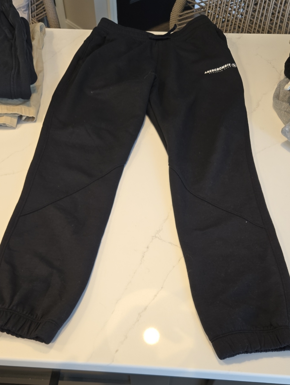 Abercrombie & Fitch Black Kids Sweatpants with Logo